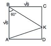 На стороне cd квадрата abcd отметили точку k так, что угол abk=60 градусов. найти ak, если bc= корен
