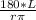 \frac{180*L}{r \pi }