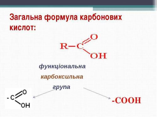 Функциональная группа карбоновых кислот: а) cooh б) oh в) cooh