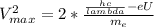 V^2_{max}=2* \frac{ \frac{hc}{lambda} -eU}{m_e}