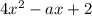 4x^2-ax+2