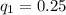 q_1=0.25