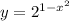 y=2^{1-x^2}