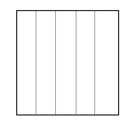 Как разделить квадрат на 5 равных частей