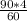 \frac{90*4}{60}