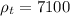 \rho_{t} =7100