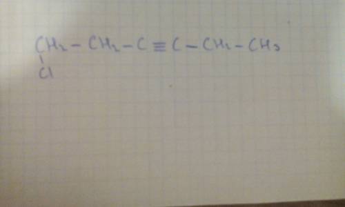 1-хлоргексин-3 напишите структурную ф-лу