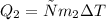 Q_2 = с m_2 \Delta T