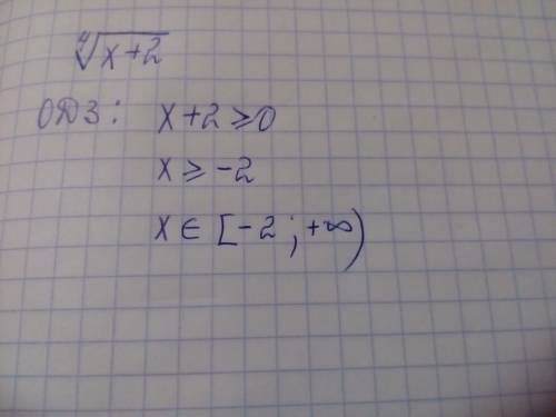 При каких значениях переменной определено выражение 4^vх+2 (v-это корень,все под корнем,но он в четв