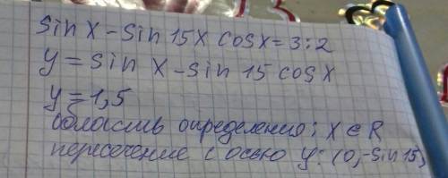 Sinx-sin15xcosx=3/2 решить уравнение