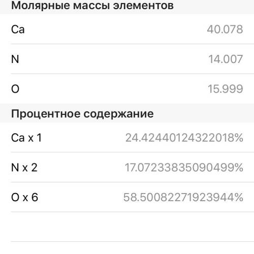 Определите массовые доли элементов в следующих соединениях нитрат калия ca(no3)2