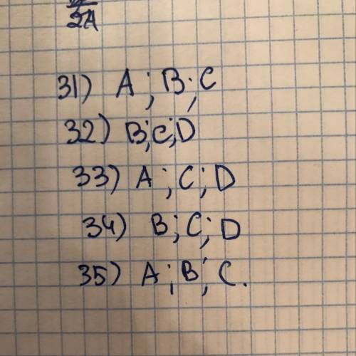 Find the words that are incorrect 31. a) through b) thorough c) thowgh d) though 32. a) weight b) wa