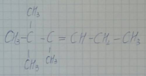 Составьте структурную формулу для 2,2,3- триметилгексен-3