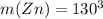 m(Zn)=130г