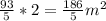 \frac{93}{5}*2=\frac{186}{5}m^{2}