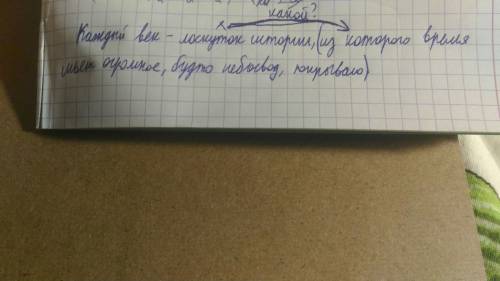 Каждый век - лоскуток , из которого время шьет огромное, будто небосвод, покрывало. определите, где