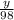 \frac{y}{98}