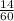 \frac{14}{60}