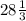 28 \frac{1}{3}