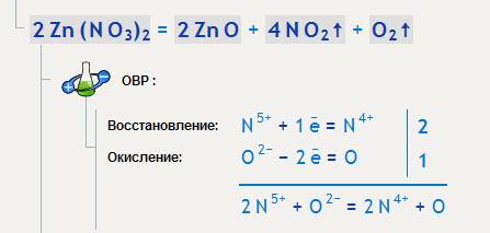 Напишите уравнение реакции разложения следующих веществ zn(no3)2,agno3,kno3