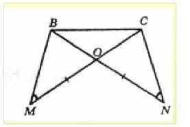 На рисунке mo = on, ∠m = ∠n. докажите что треугольник boc равнобедренный