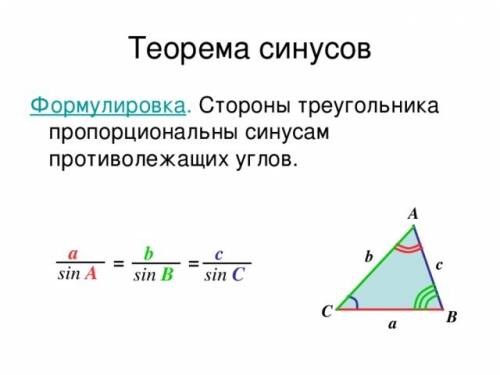 Можно теорему синусов с объяснением)