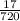 \frac{17}{720}