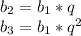 b_2=b_1*q&#10;\\b_3=b_1*q^2