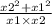 \frac{ {x2}^{2} + {x1}^{2} }{x1 \times x2}