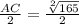 \frac{AC}{2} = \frac{\sqrt[2]{165} }{2}