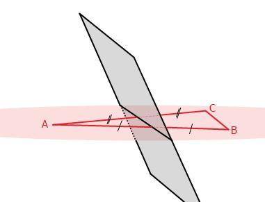 Сделайте чертеж: плоскость a проходит через середины сторон ав и ас треугольника авс и не содержит в