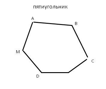 Дан пятиугольник abcdm сумма сторон ab и вс равна 16 см . периметр многоугольника равен 36 см. чему