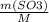 \frac{m(SO3)}{M}