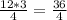 \frac{12*3}{4} = \frac{36}{4}