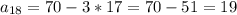 a_{18}=70-3*17=70-51=19