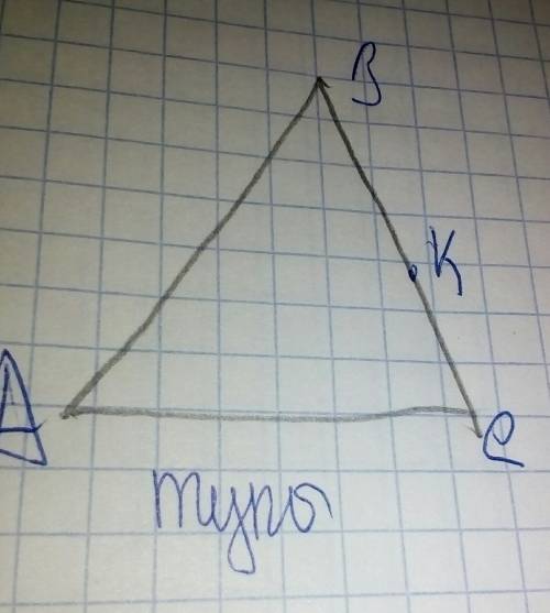 Через сторону bc треугольника abc проведена к плоскости a назовите угол между ac и плоскостью а