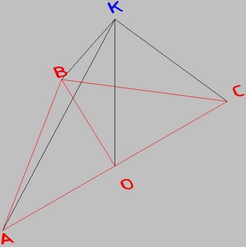 1. через точку пересечения диагоналей ромба авсd проведен к его плоскости перпендикуляр мо длиной 12