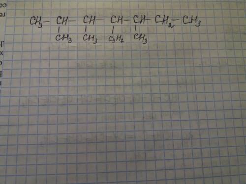 Написати напівструктурні формули речовини. 2,3,5- триметил- 4- пропілгептан