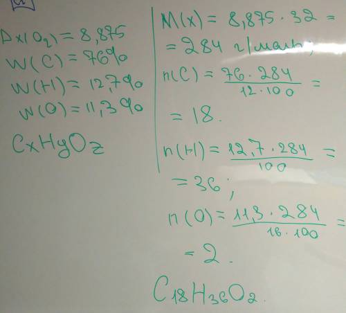 Іть : 1) масові частки елементів у органічній сполуці рівні карбону 76% , гідрогену 12,7% , оксигену