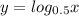 y = log_{0.5}x