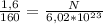 \frac{1,6}{160} = \frac{N}{6,02*10^2^3}