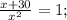 \frac{x+30}{x^2}=1;