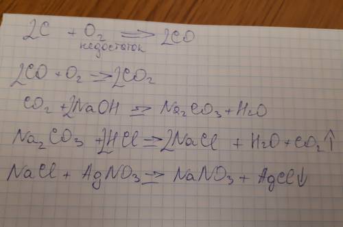 C-co-co2-na2co3-nacl-agcl , объясните как делать : ( завтра контроха