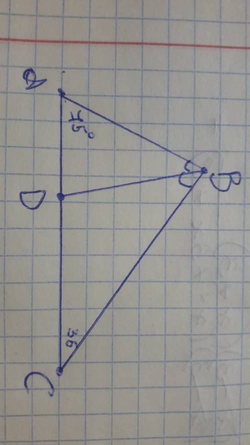 Втреугольнике abc проведена биссектриса bk. а=75 с=35 докажите что треугольник bdc - равнобедренный