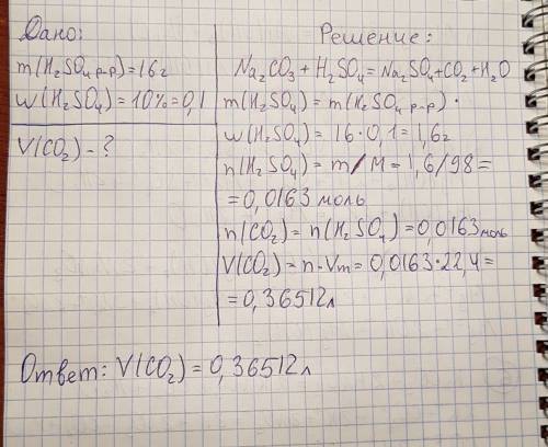 Вычислите объем углекислого газа который получается если к раствору корбонату натрия добавить 16 гра