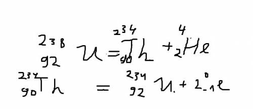 Определите какой элемент образуется из 238 92 u после одного a - распада и двух b распадов (u - это