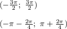 (-\frac{3\pi}{2};\ \frac{3\pi}{2})\\\\&#10;(-\pi-\frac{2\pi}{4};\ \pi+\frac{2\pi}{4})