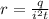 r = \frac{q}{ {i}^{2}t }