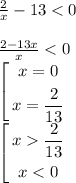 \frac{2}{x}-13