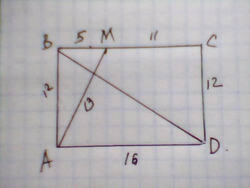 На стороні вс прямокутника авсd відмітили точку м . знайти площу чотирикуьника амсd якщо ам=13 , ab=